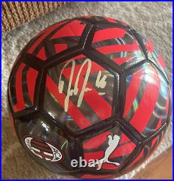 Mike Maignan Signed AC Milan Soccer Ball With Proof