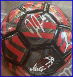Mike Maignan Signed AC Milan Soccer Ball With Proof