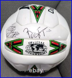 Mitre Dallas Burn Ultima Official Size & Weight Soccer Ball Signed Jorge Flores