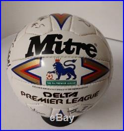 Mitre Delta Premier League Ball Autographed by Richmond Kickers Pro team members