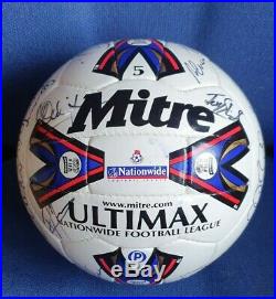 Mitre ultimax 2001 signed by manchester City league winners match ball