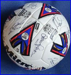 Mitre ultimax 2001 signed by manchester City league winners match ball