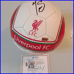 Mohamed Salah Signed Autographed Liverpool Soccer Ball with COA