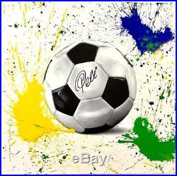 Mr Brainwash The King Pelé Football Hand Signed 2016 Soccer Ball