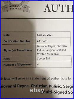 Multi-Signed Soccer Ball USMNT READ DESCRIPTION