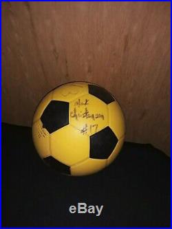 NASL Chicago Sting, Wilson Soccer Ball, 1980s, autographed