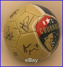 NC North Carolina Courage 2018 team signed F/S Logo Soccer Ball Lynn Williams