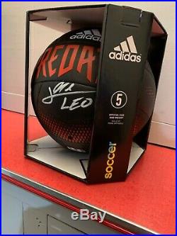 NEW Lionel Messi'LEO' Original Autographed Adidas Ball with COA Barcelona