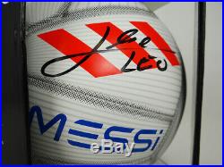 NEW Lionel Messi'LEO' Original Autographed Hand Signed Adidas Ball with COA