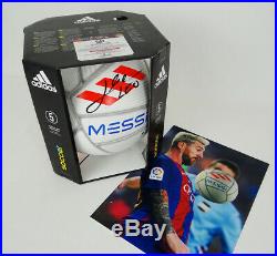 NEW Lionel Messi'LEO' Original Autographed Hand Signed Adidas Ball with COA