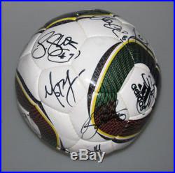 NEW ZEALAND 2010 World Cup Squad Hand Signed Soccerball + Photo Proof All White
