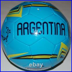 NICO GAITAN signed (ARGENTINA) Full Size 5 logo soccer ball FIRE PROOF WithCOA A