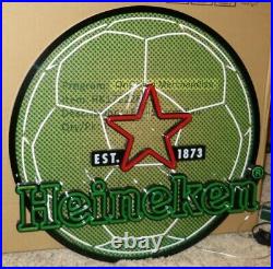 New Heineken 2 Tier Soccer Ball Led Sign-est 1873-amsterdam-bar Light-beer-lager