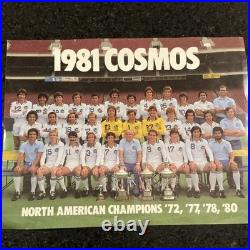 New York Cosmos 1981 Official Soccer Ball Signed