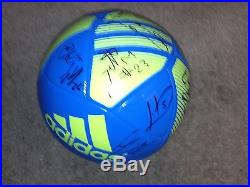 New York FC MLS Team Autographed Soccer Ball 2015 COA