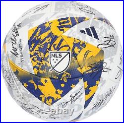 New York Red Bulls Signed Match-Used Soccer Ball from 2023 MLS Season with19 Autos