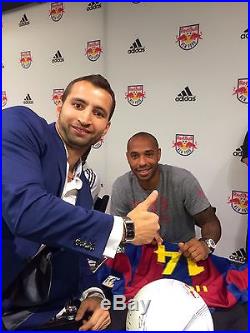 New York Red Bulls Thierry Henry Signed Soccer Ball Authentic