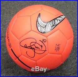 Neymar Signed Full Size NIKE Orange Soccer Ball Autograph PSA/DNA COA