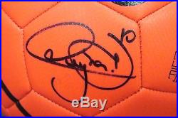 Neymar Signed Full Size NIKE Orange Soccer Ball Autograph PSA/DNA COA