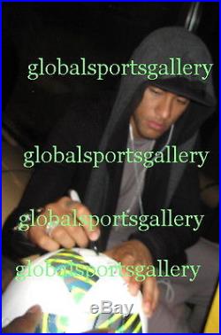 Neymar signed 2016 Olympics soccer ball football Brazil Brasil Barcelona Proof