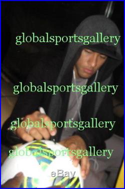 Neymar signed 2016 Olympics soccer ball football Brazil Brasil PSG Proof