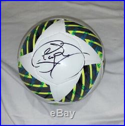 Neymar signed 2016 Olympics soccer ball football Brazil World Cup PSG Proof