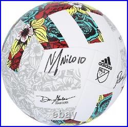 Nicolas Lodeiro & Raul Ruidiaz Sounders Signed 2022 Adidas Training Soccer Ball