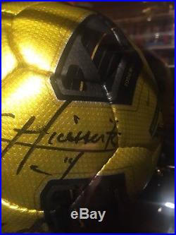 Nike Gold Premier League Tracer Football Boxed 100 Ltd Edition Signed