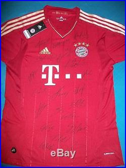 Nwt 2012 Fc Bayern Munich Munchen Team Signed Jersey With Coa