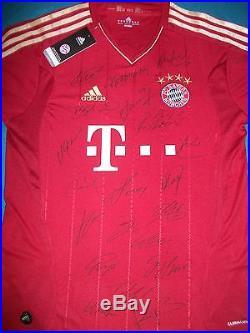 Nwt 2012 Fc Bayern Munich Munchen Team Signed Jersey With Coa