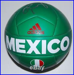 OSWALDO SANCHEZ signed MEXICO GREEN ADIDAS Soccer ball WithCOA GOALKEEPER