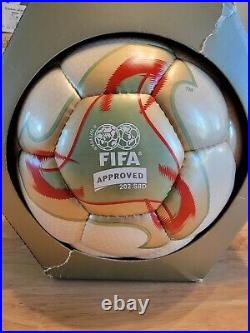 Official Match Ball 2002 World Cup Adidas Fevernova Autographed by Anastacia