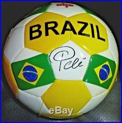 Pele' Hand Signed Brazil Soccer Ball