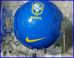 PELE SIGNED AUTOGRAPHED BRASIL NIKE SOCCER BALL SIZE 5 With COA