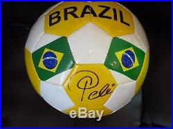 Pele' Signed Beautiful Brazil Soccer Ball