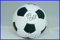 Pele Signed Vintage All Leather Soccer Ball Auto Psa/dna Itp 7a52146