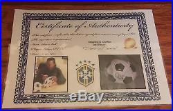 PELE Signed Soccer Ball Autograph With Brazilian Football Confederation (CBF) COA