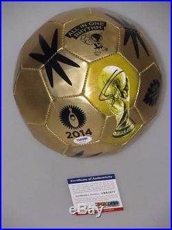 PHILIPP LAHM Hand Signed 2014 World Cup Soccerball + PSA DNA COA BUY GENUINE