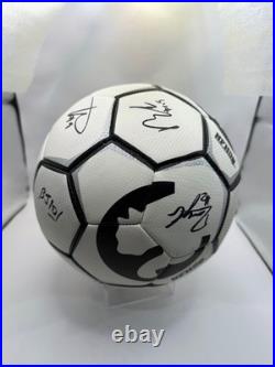 PITTSBURGH RIVERHOUNDS 2025 USL Champions Team Signed Soccer Ball COA Mertz Dick
