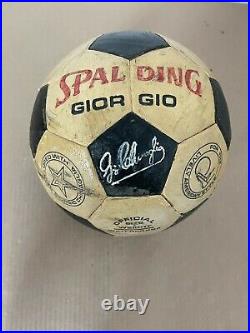 Pallone Football Spalding Giorgio Chinaglia Signed No Match Worn Issued Lazio
