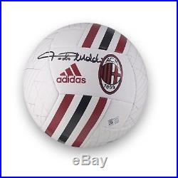 Paolo Maldini Signed AC Milan Football Autographed Soccer Ball