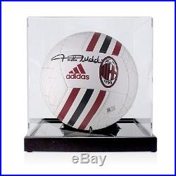 Paolo Maldini Signed AC Milan Football In Display Case Soccer Ball