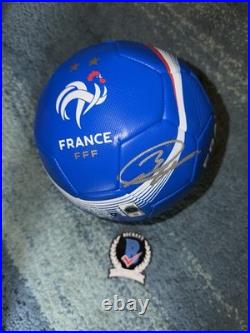Patrice Evra Signed Official France Soccer Ball World Cup Legend Beckett #2