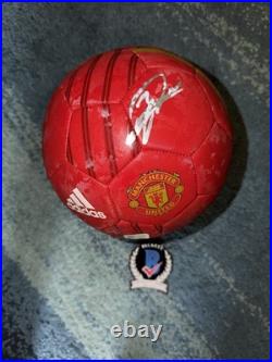 Patrice Evra Signed Official Manchester United Soccer Ball World Cup Beckett