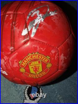 Patrice Evra Signed Official Manchester United Soccer Ball World Cup Beckett