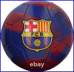 Patrick Kluivert FC Barcelona Autographed Blue and Red Team Soccer Ball