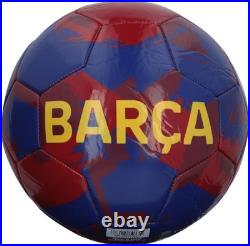 Patrick Kluivert FC Barcelona Autographed Blue and Red Team Soccer Ball