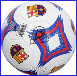 Patrick Kluivert FC Barcelona Autographed Nike White, Blue and Red Soccer Ball