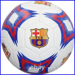 Patrick Kluivert FC Barcelona Autographed Nike White, Blue and Red Soccer Ball
