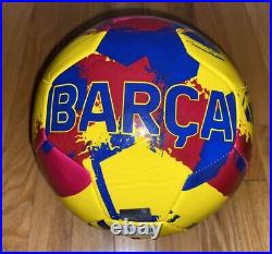 Pau Victor Signed Barcelona Fc Logo Full Size Soccer Ball Coa